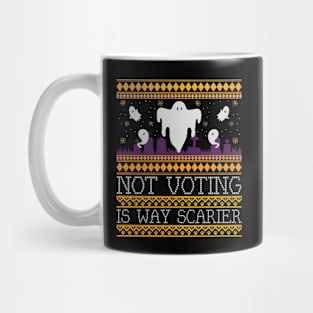 Vote Halloween Spooky Scary Ghost Election Voters Rights. Mug